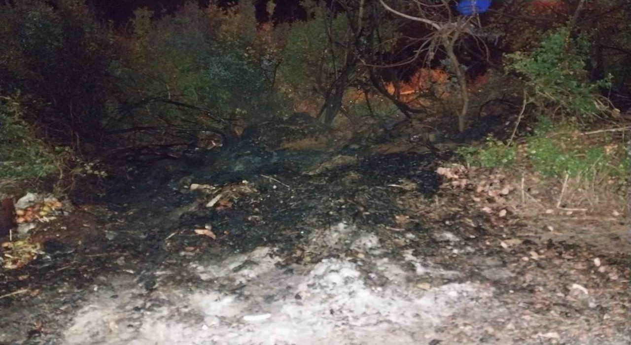 Bucakta arazi yangını