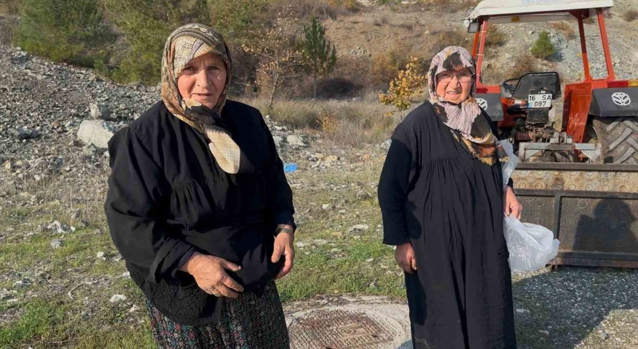 Bursada iki yaşlı kadın gençlere taş çıkartıyor