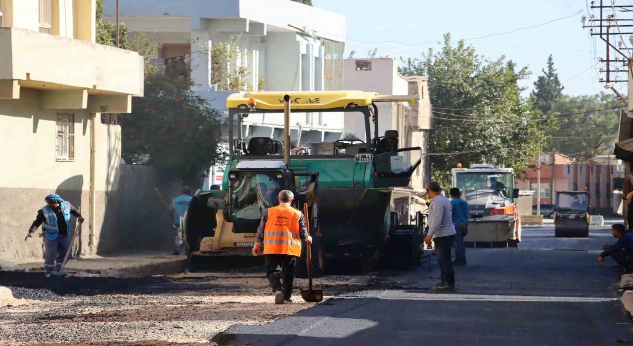 Büyükşehirden Ceylanpınardaki yolda asfalt çalışması