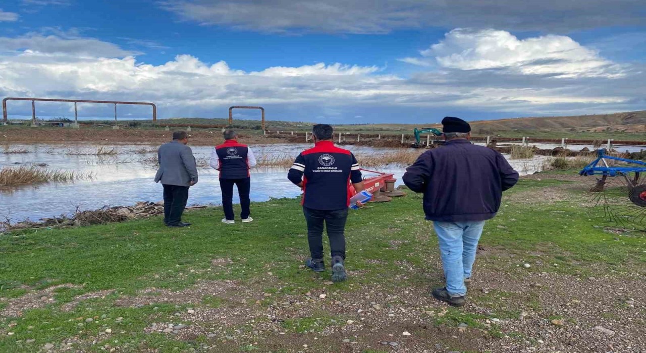 Çanakkalede yağışların oluşturabileceği hasarlara karşı saha tespit çalışmaları devam ediyor