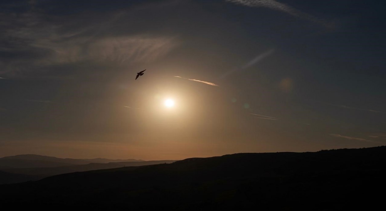Çankırıda kartpostallık gün batımı manzarası