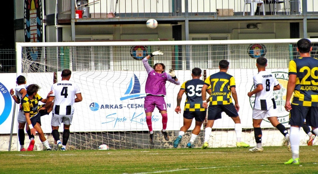 Çeşmede derbi mücadelesinde gol sesi çıkmadı