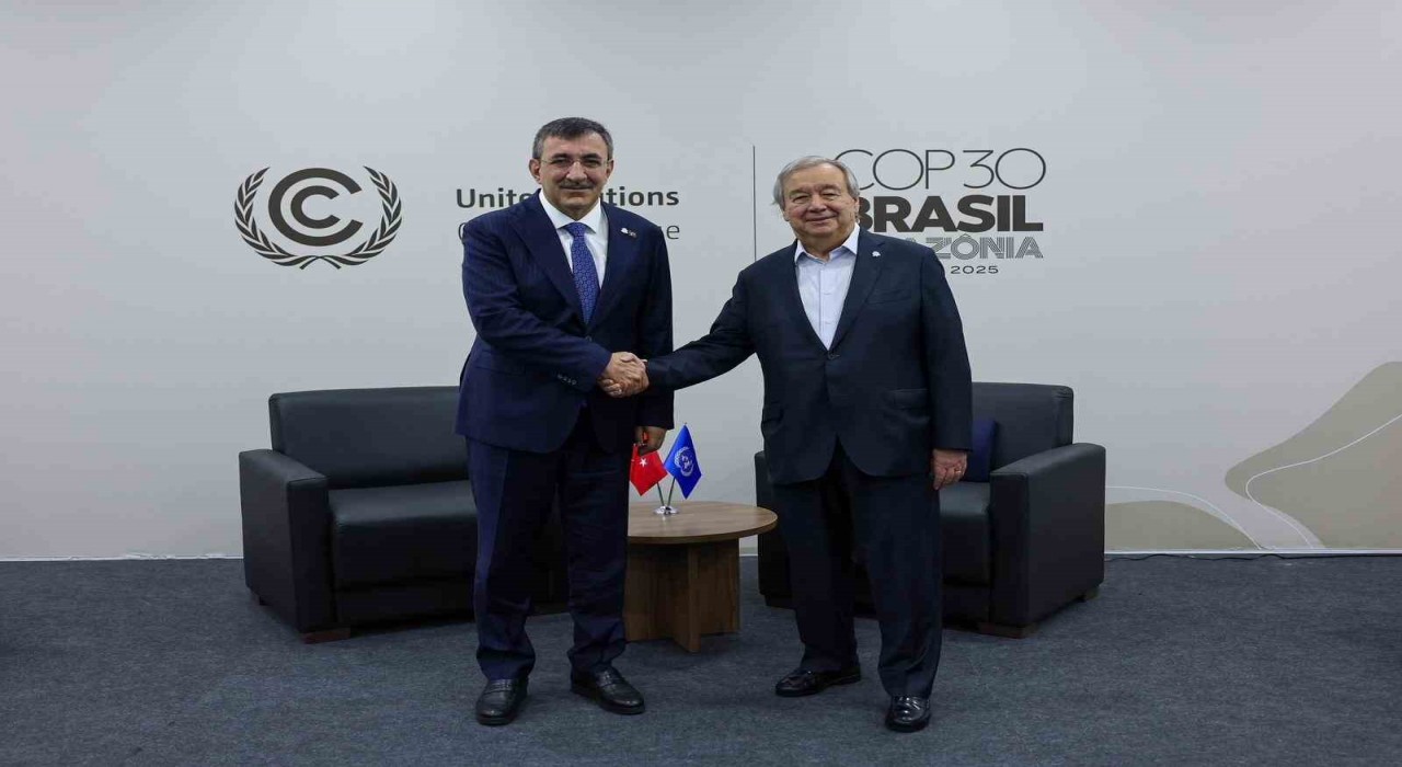 Cumhurbaşkanı Yardımcısı Yılmaz, Guterres ile görüştü