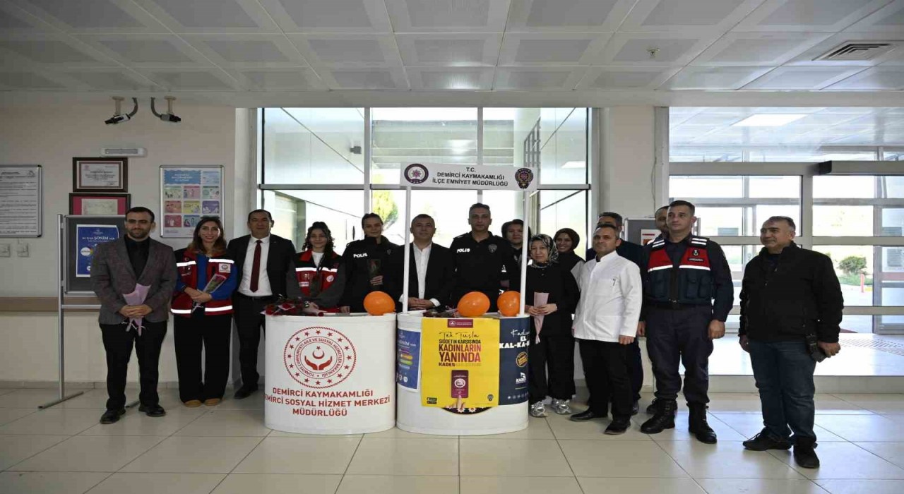 Demircide kadına yönelik şiddete karşı farkındalık çalışması yapıldı