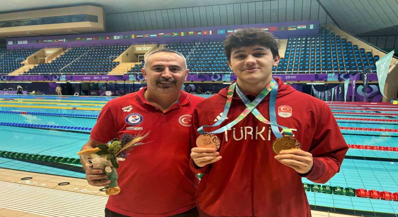 Denizlili yüzücüden Riyadda tarihi başarı