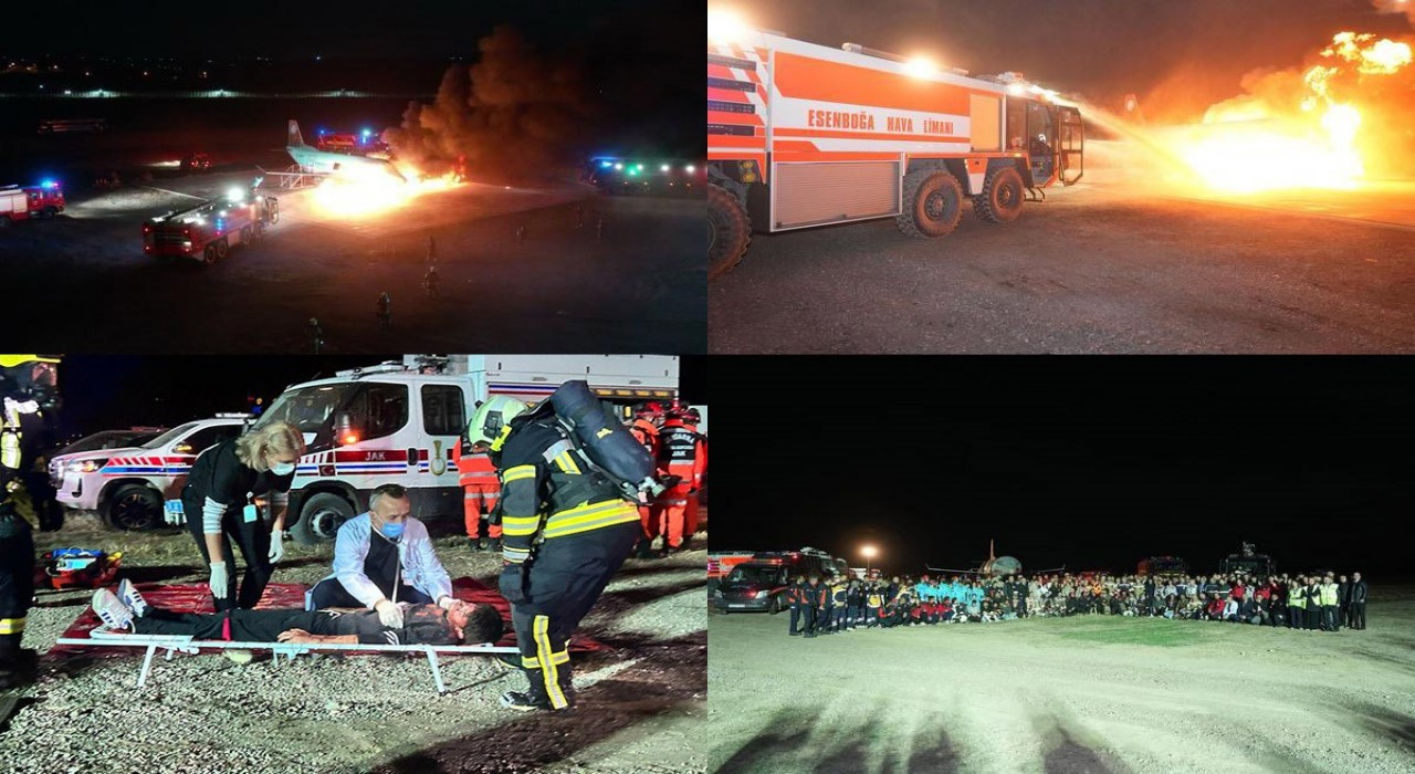 DHMİden nefes kesen tatbikat: Uçak kazası ve arsenik alarmı