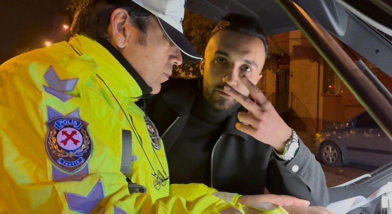 ‘Dur ihtarına uymayan alkollü sürücünün rahatlığı pes dedirtti