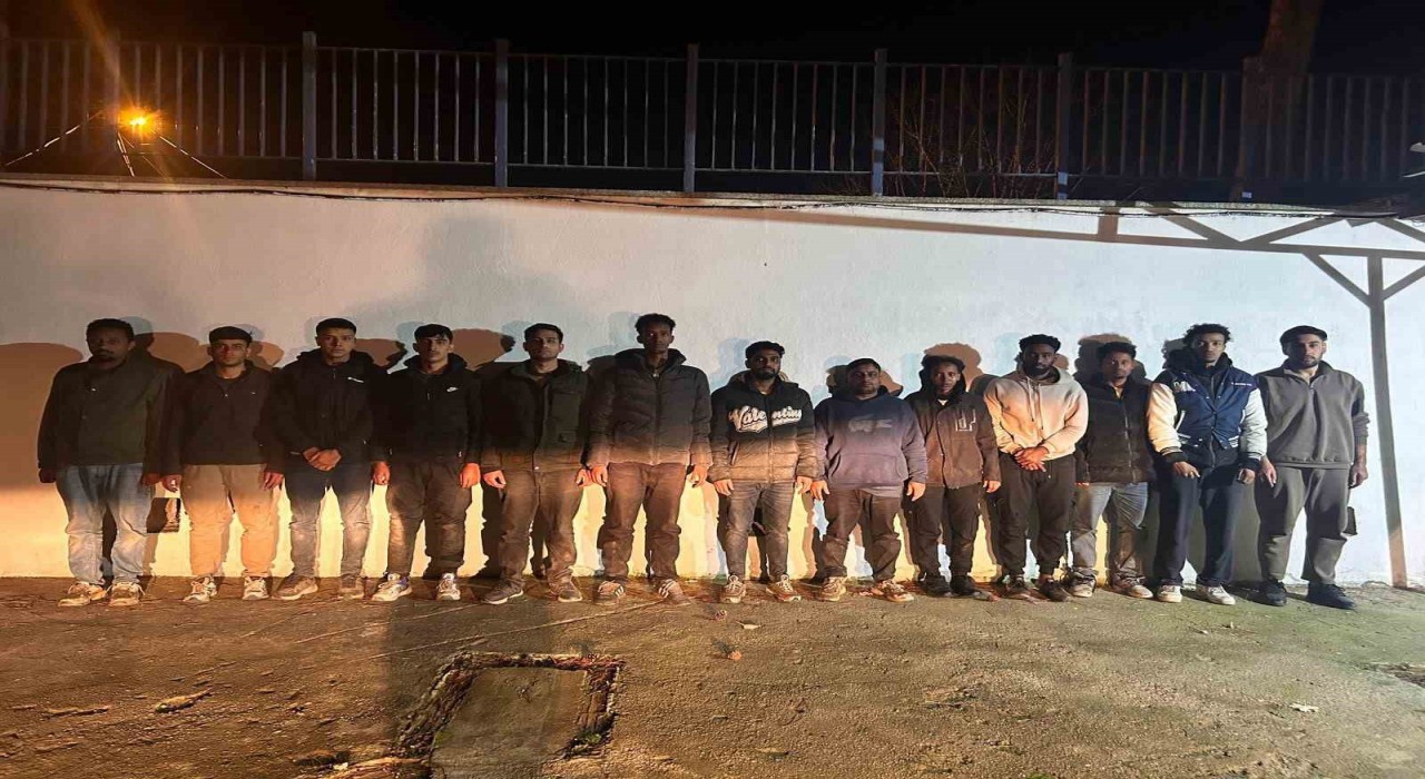 Edirnede 13 düzensiz göçmen yakalandı