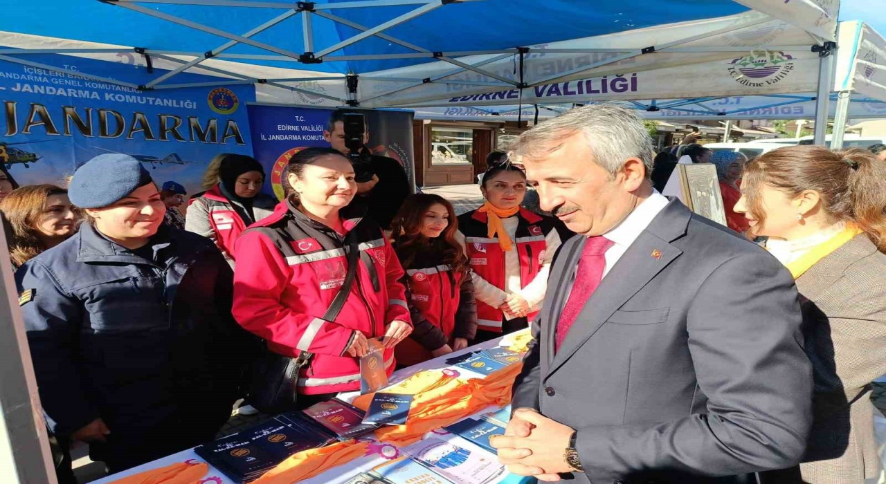 Edirnedeki kurumlardan kadına şiddetle mücadelede ortak çalışma