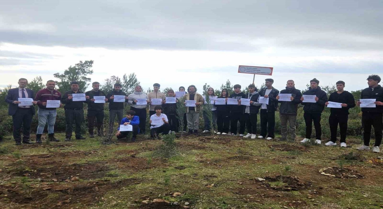Edremitte C-130 kazası şehitleri için fidanlar dikildi