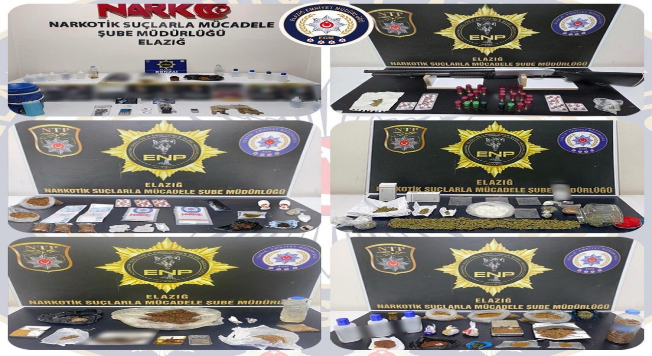Elazığda uyuşturucu operasyonu: 19 tutuklama