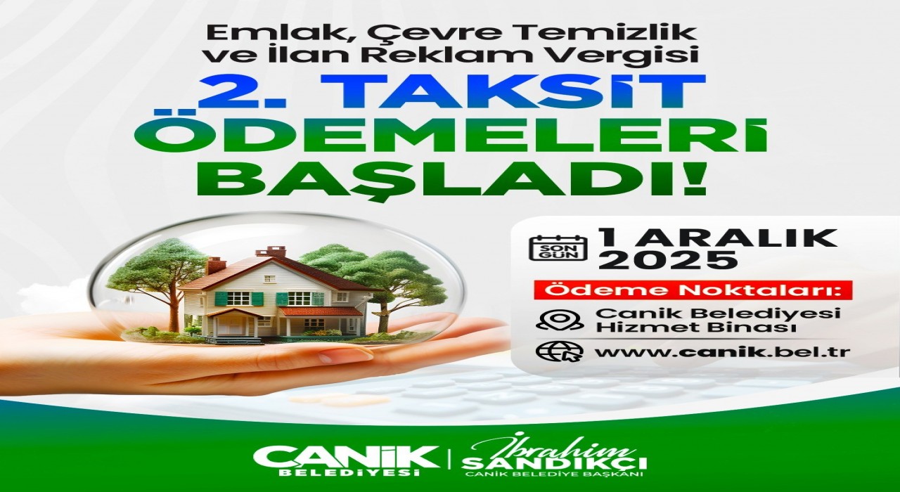 Emlak, ÇTV ve reklam vergilerinde son gün 1 Aralık