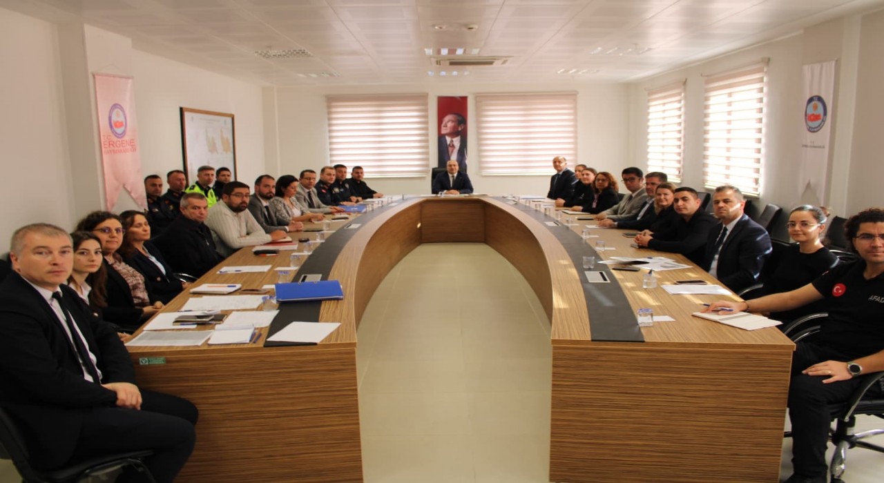 Ergenede Ulusal Düzey Tatbikat hazırlıkları konuşuldu