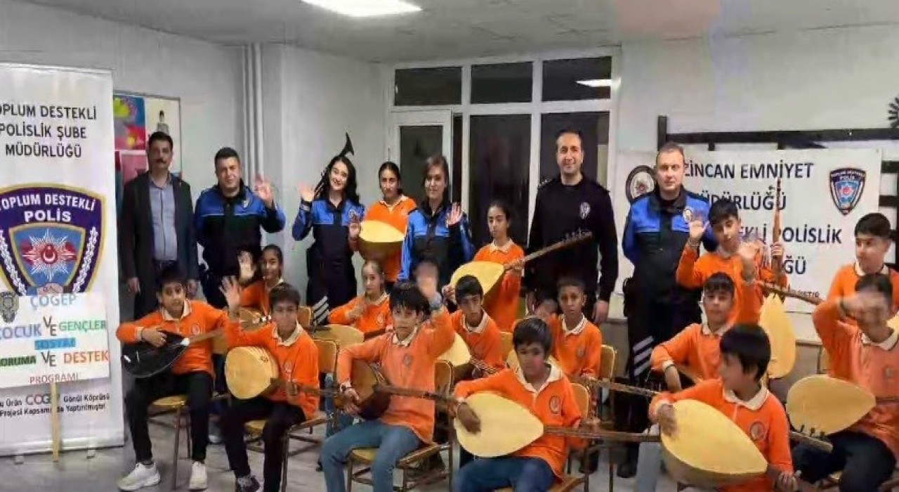 Erzincanda öğrencilere bağlama desteği