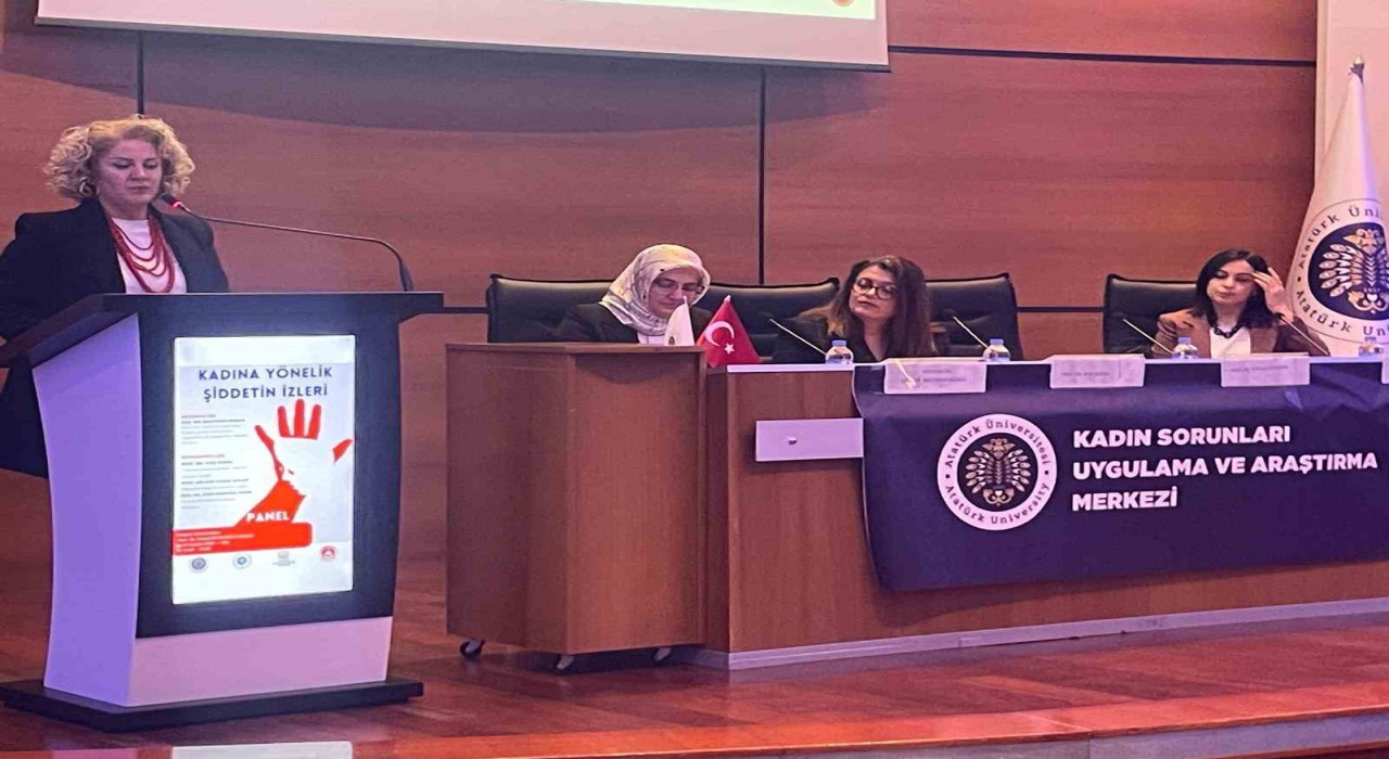 Erzurumda Kadına yönelik şiddetin izleri paneli