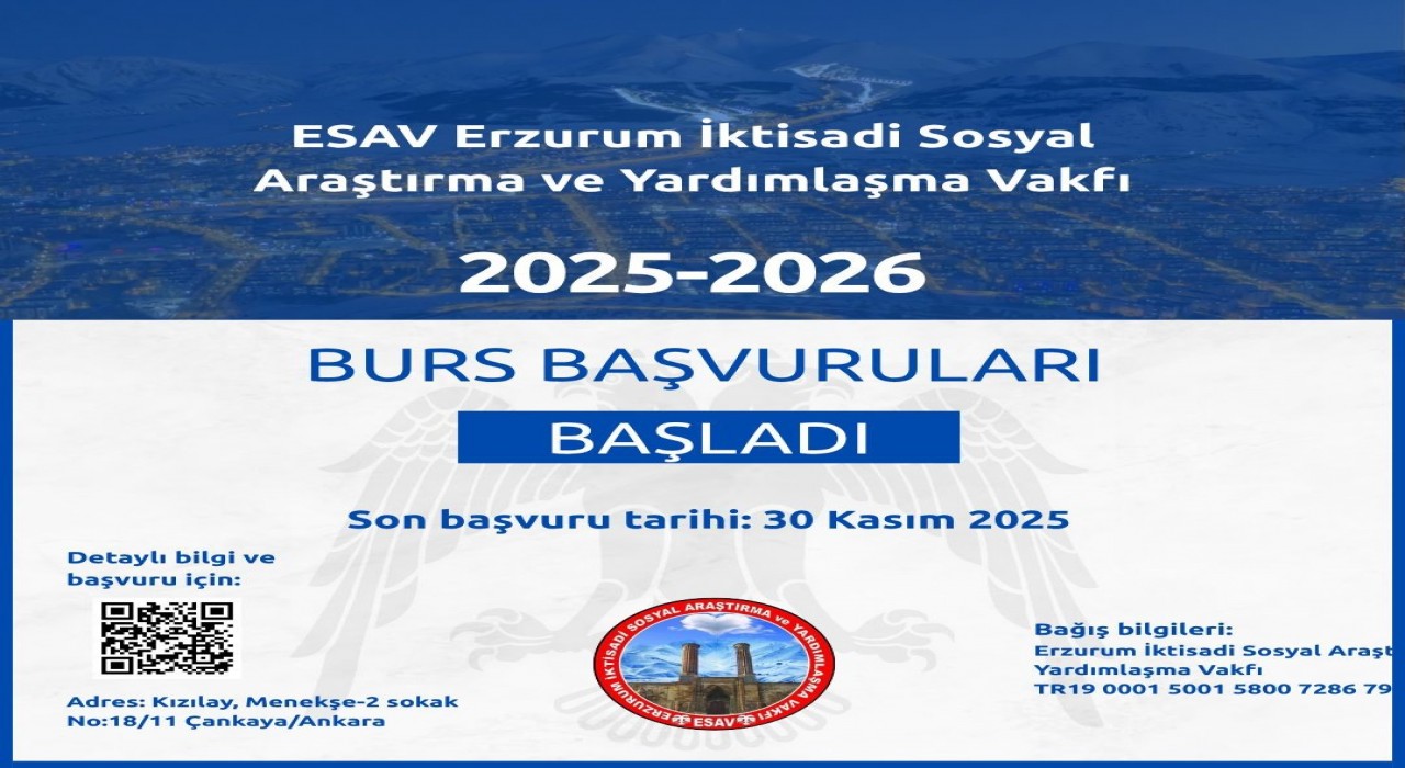 ESAVdan Erzurumlu öğrencilere burs