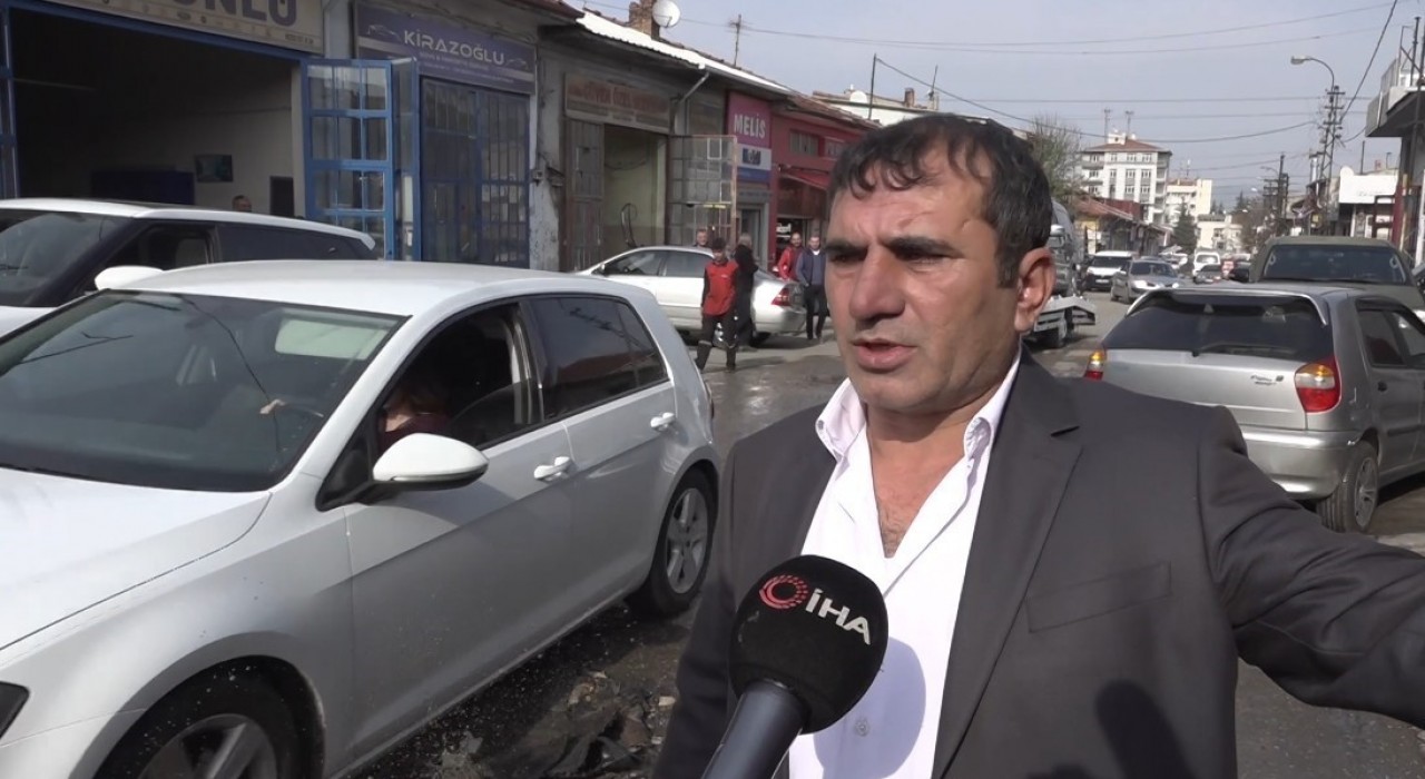 Esnaf derdini anlatırken gerçek kameralara yansıdı