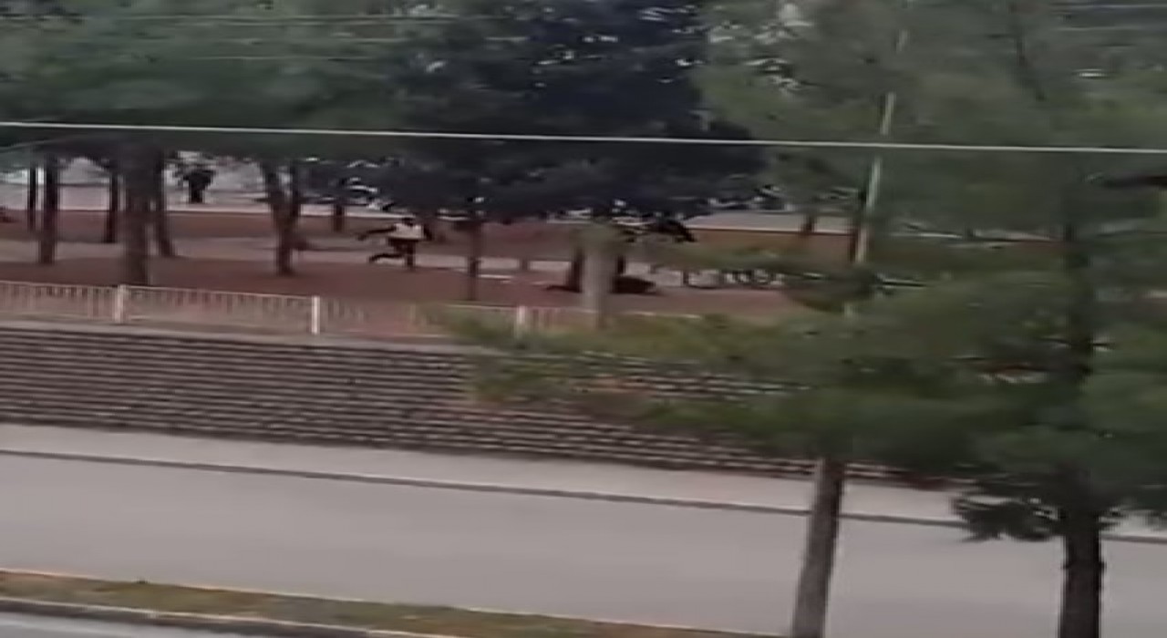 Gaziantepte karısını öldüren zanlının vurularak yakalanma anı kamerada