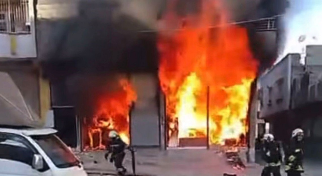 Gaziantepte korkutan iş yeri yangını