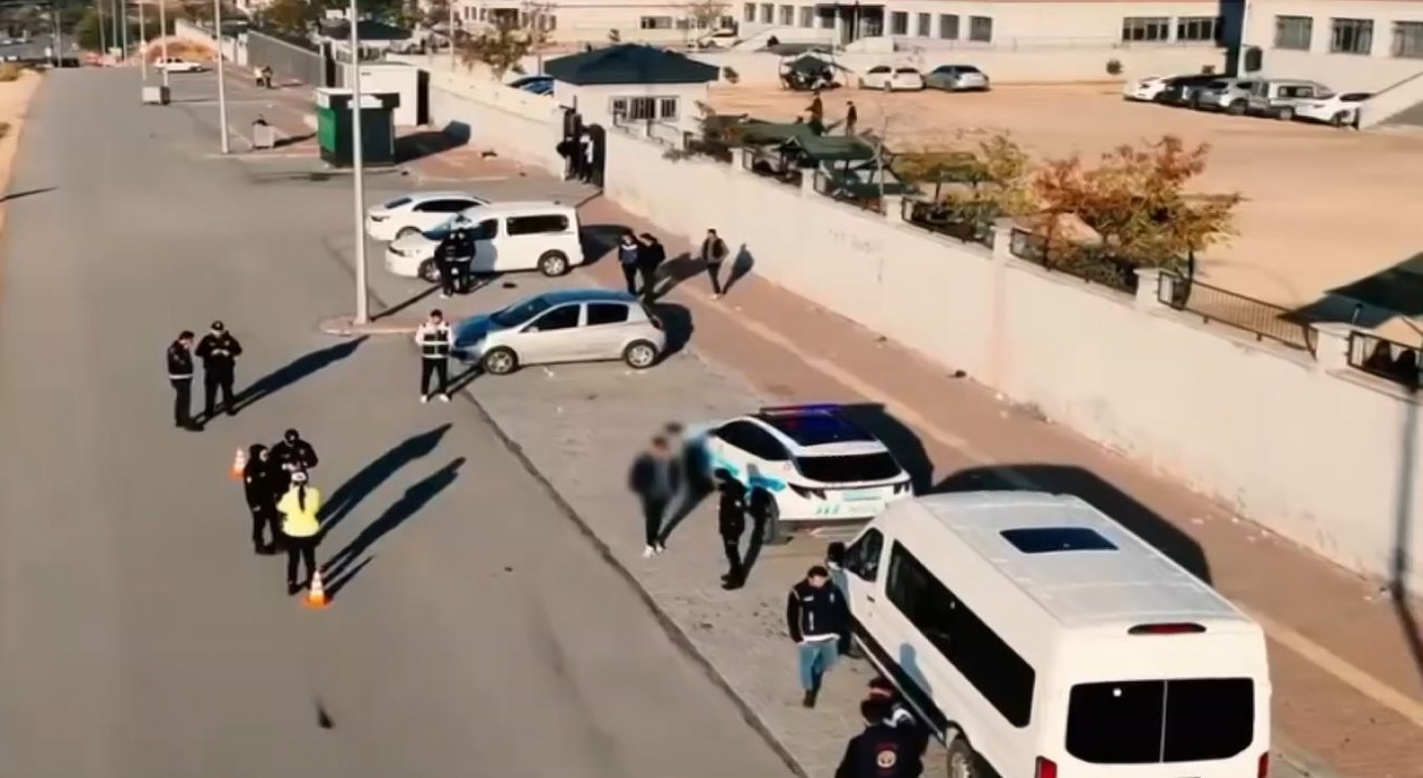 Gaziantepte okul çevrelerinde dron destekli huzur uygulaması