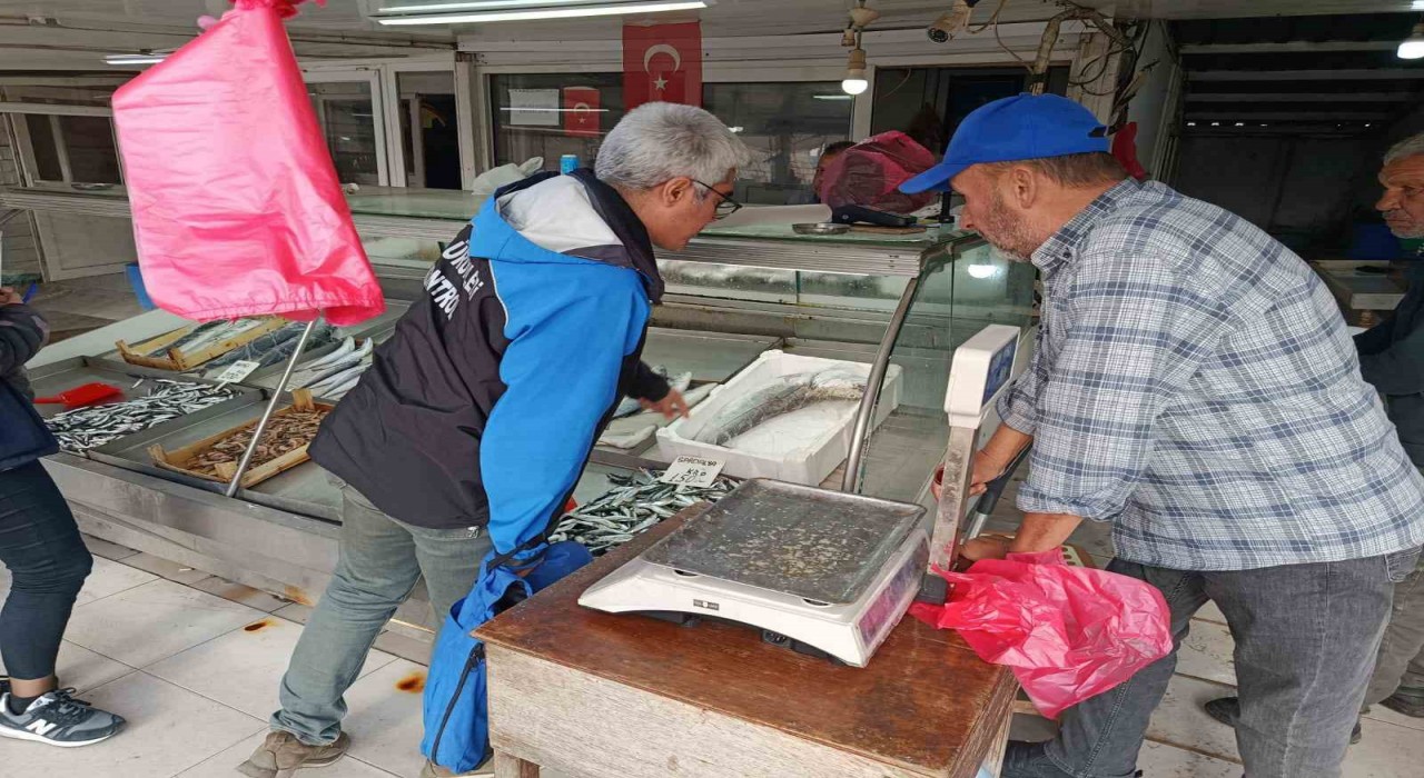 Geliboluda balık satış yerlerinde denetim