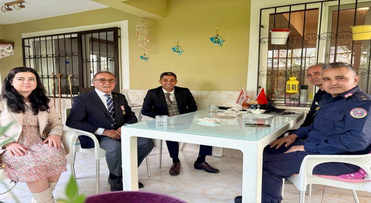 Gömeçte Kıbrıs gazisine vefa ziyareti