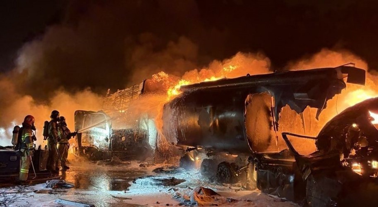 Güney Korede 13 araçlık zincirleme kaza: 2 ölü, 4 yaralı