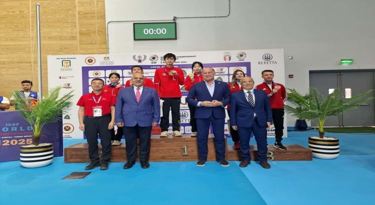 Havalı tüfek karışık takımından tarihi madalya