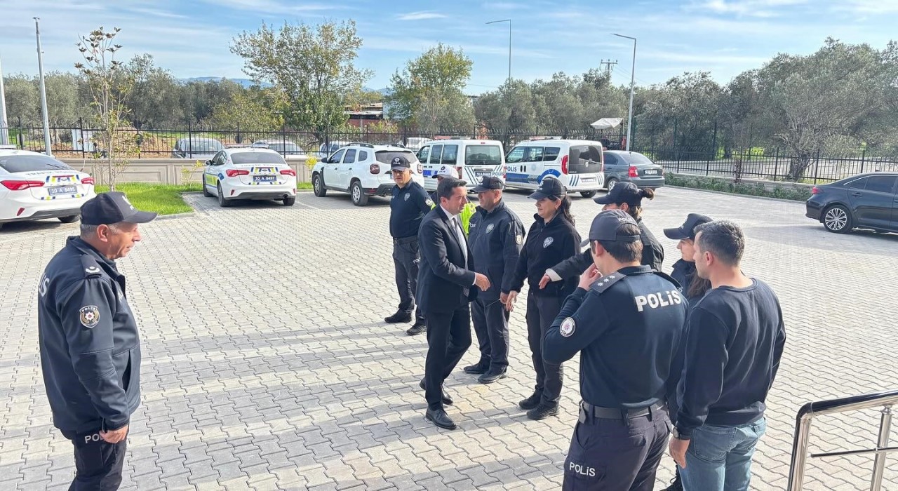 Havran Kaymakamından yeni ilçe emniyet müdürlüğü hizmet binasına ziyaret