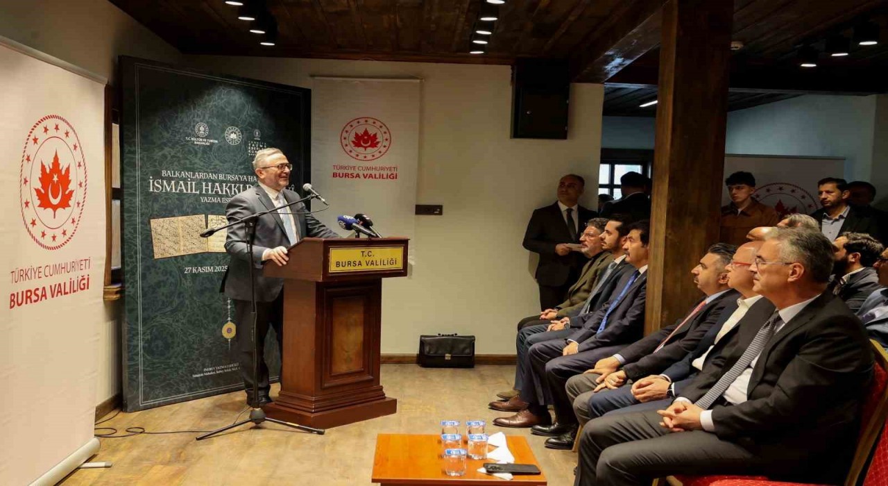 İnebey Yazma Eser Kütüphanesinde Bursevî Sergisi açıldı