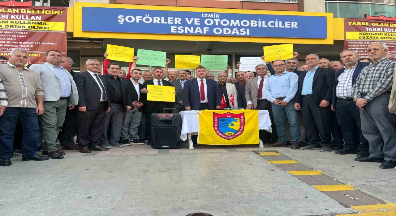 İzmir Şoförler ve Otomobilciler Esnaf Odası, korsan taşımacılığa karşı ses yükseltti