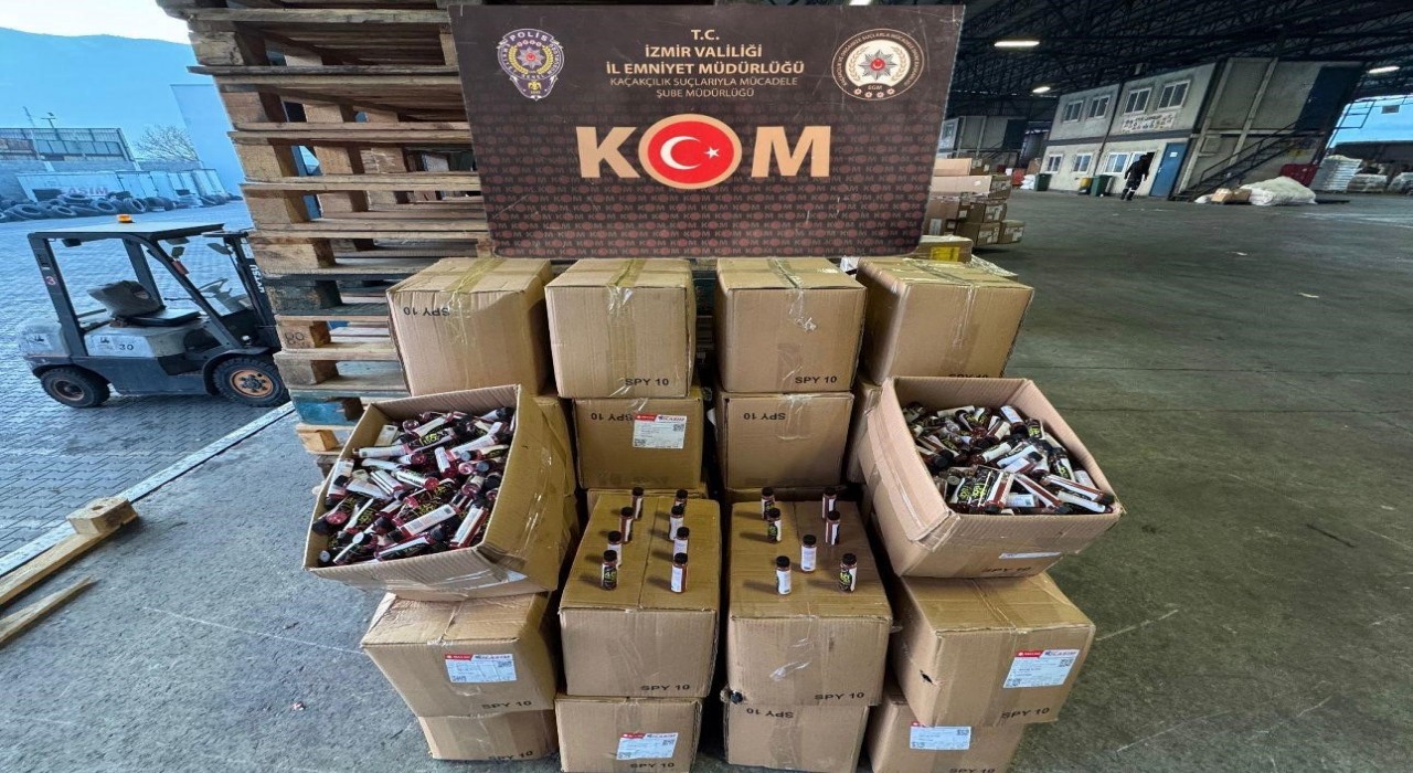 İzmirde 15 milyon liralık kaçakçılık operasyonu: 7 tutuklama