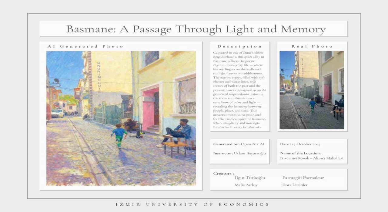 İzmirin sokakları ‘tabloya dönüştü