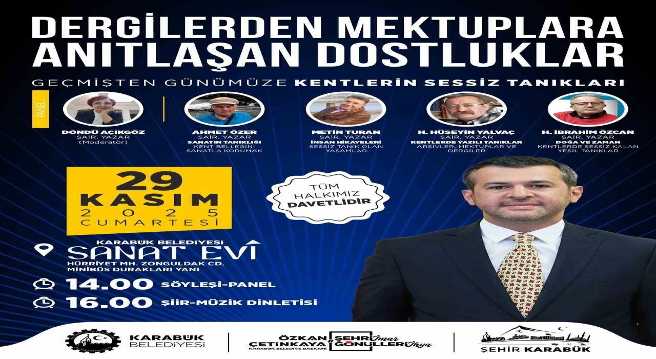 Karabük Belediyesi Kentlerin Sessiz Tanıkları paneline ev sahipliği yapacak