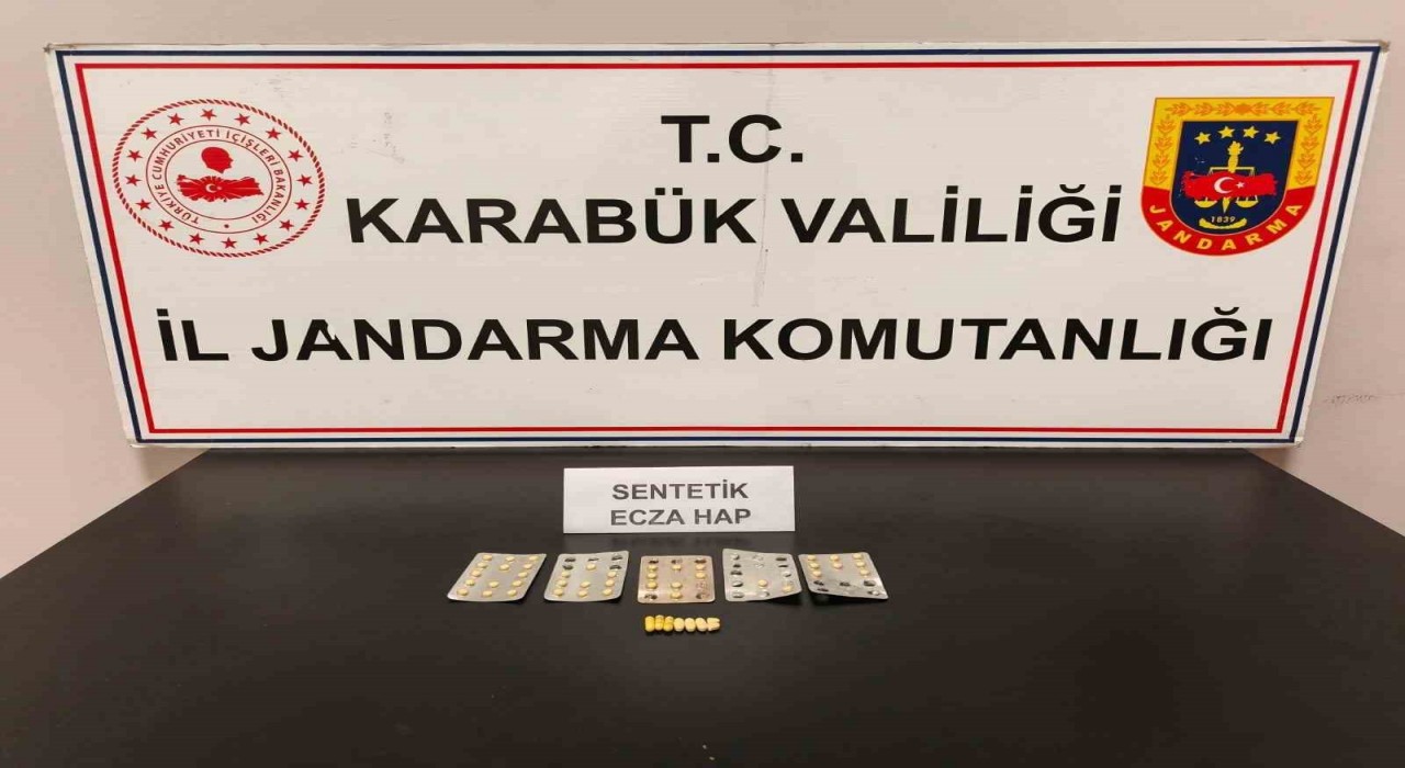 Karabükte 47 adet uyuşturucu hap ele geçirildi