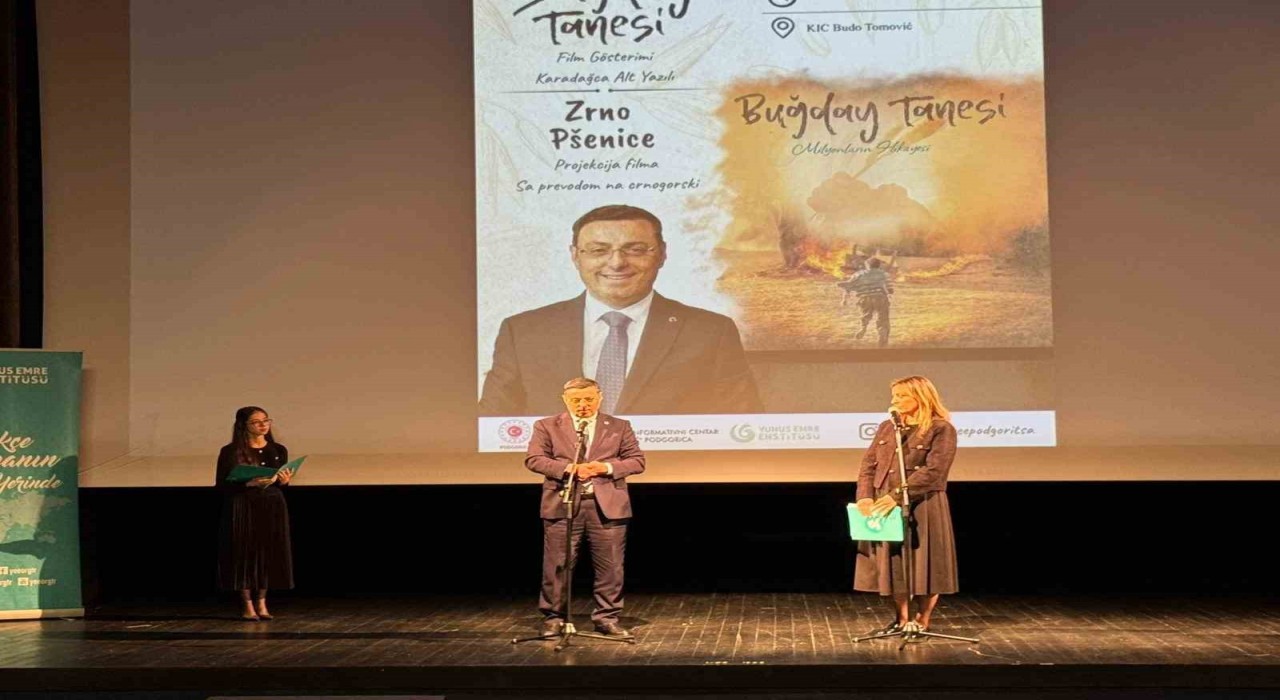 Karadağda Türk filmi etkinliği: ‘Buğday Tanesi Podgoritsada gösterildi