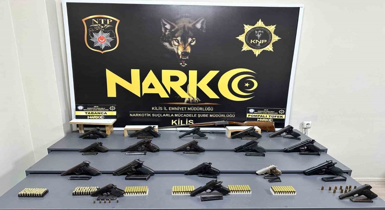 Kiliste tır ve evlerde silah ile kaçak sigara ele geçirildi: 1 tutuklama