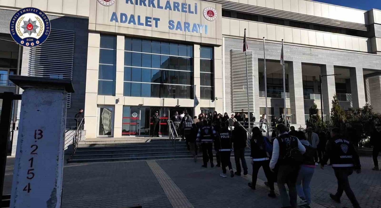 Kırklarelinde Daltonlar operasyonu: Yakalanan 18 şüpheliden 4ü tutuklandı