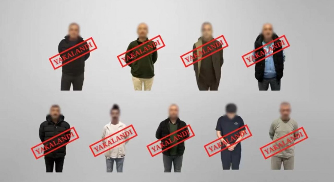 Kırmızı bültenle aranan 7 suçlu ve ulusal seviyede aranan 2 suçlu Türkiyeye getirildi