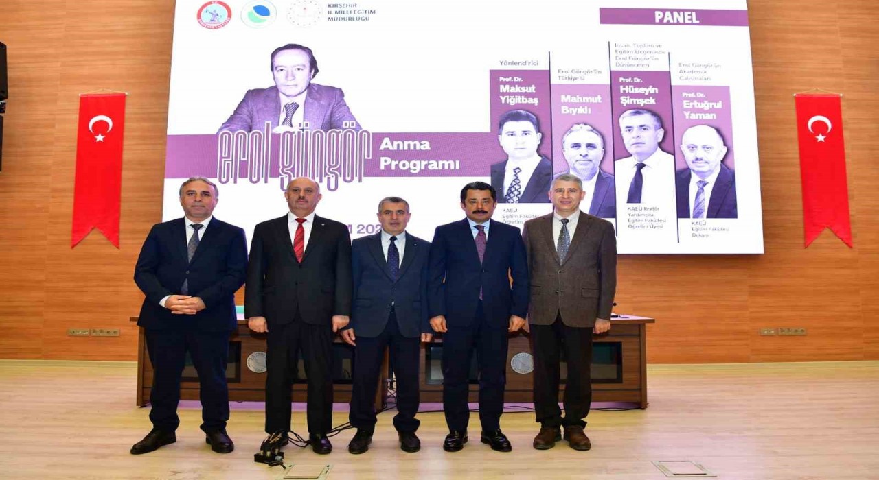 Kırşehirli Eğitimci-Yazar Prof. Dr. Erol Güngör anıldı