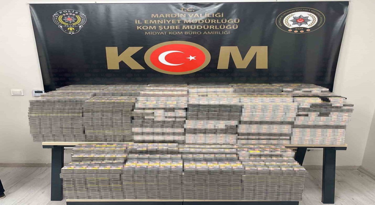 Mardinde 7 bin 900 paket kaçak sigara ele geçirildi