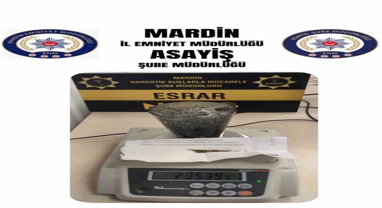 Mardinde uyuşturucu operasyonu: 2 gözaltı