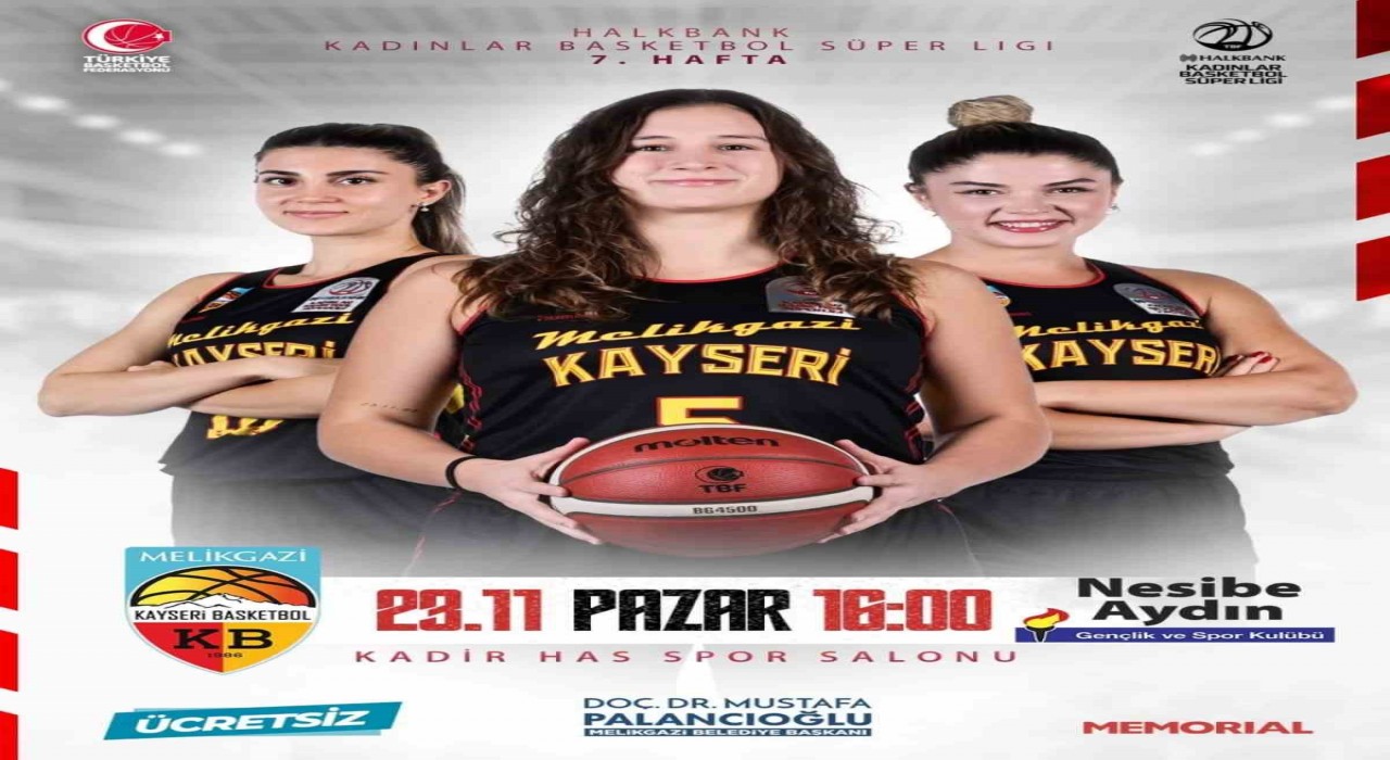 Melikgazi Basketbol taraftarı maçı ücretsiz izleyecek