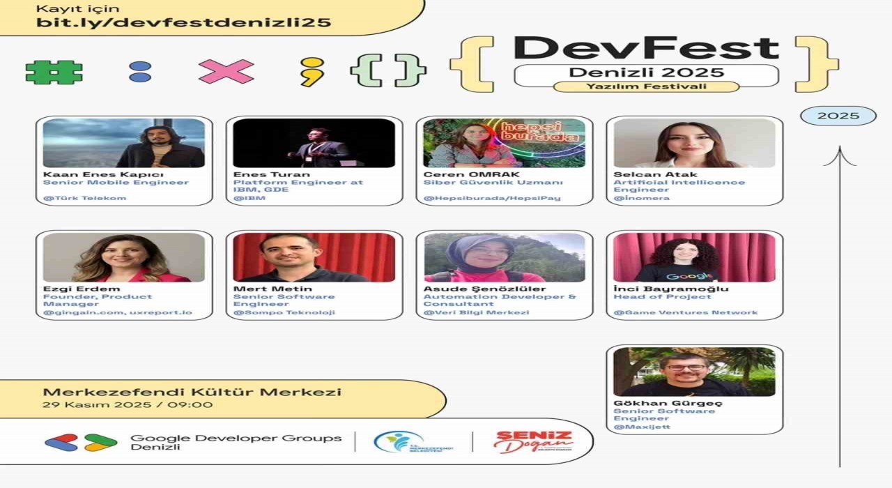 Merkezefendi Belediyesi teknoloji tutkunlarını DEVFEST Denizli 2025de buluşturacak