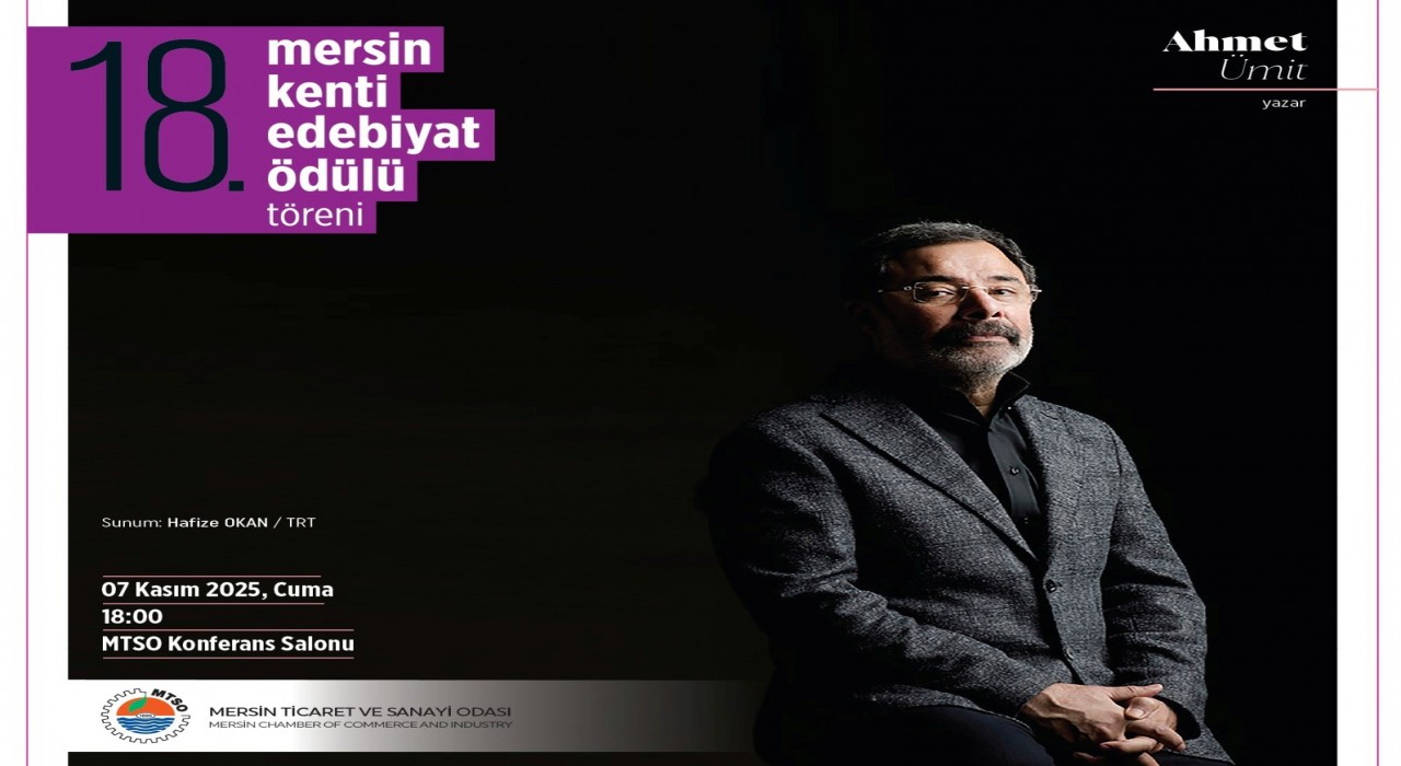 Mersin Kenti Edebiyat Ödülü Ahmet Ümitin
