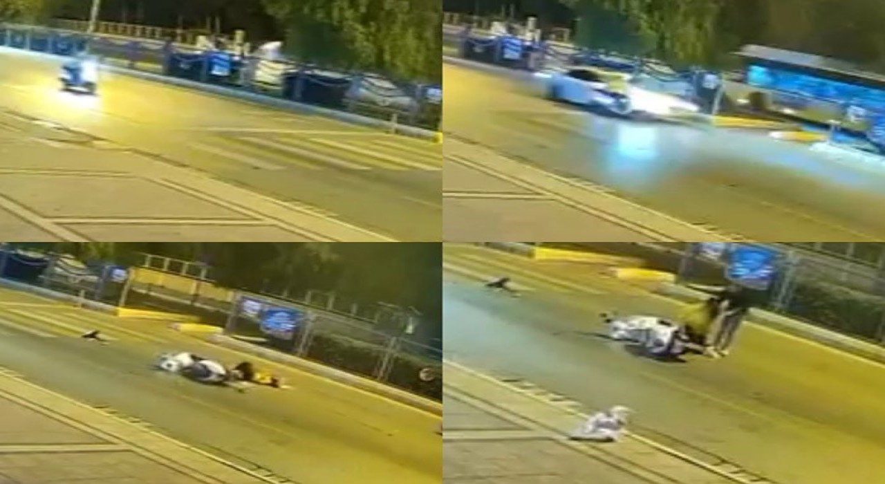 Mersinde motosiklet kazasında köpeğin sadakati duygulandırdı