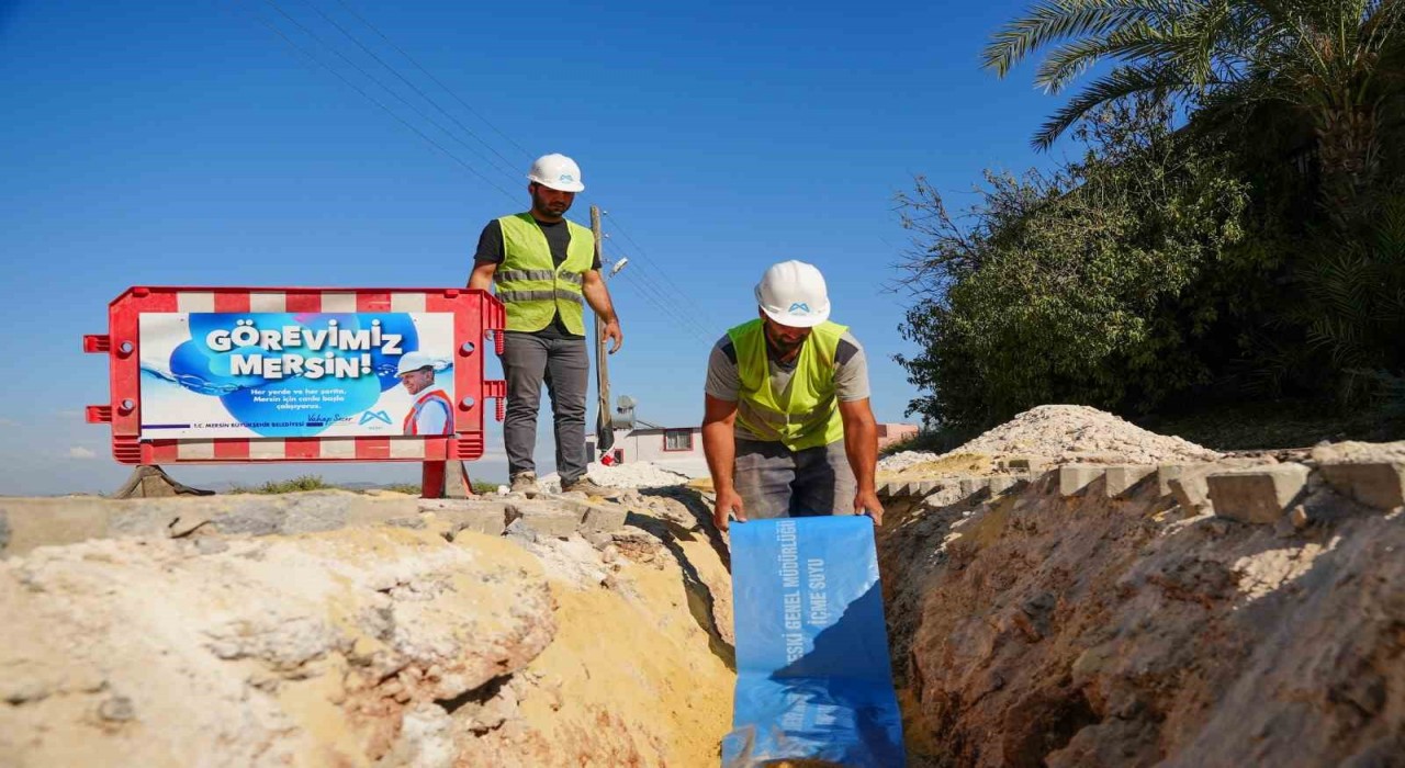MESKİ, Camili Mahallesinde içme suyu terfi hattını yeniledi