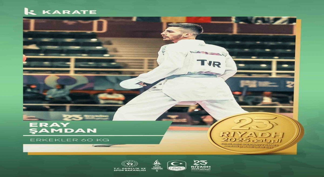 Milli karateci Eray Şamdandan altın madalya