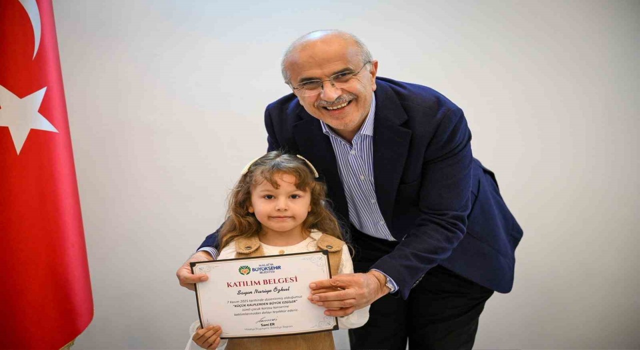 Minik yüreklerden Başkan Ere anlamlı ziyaret