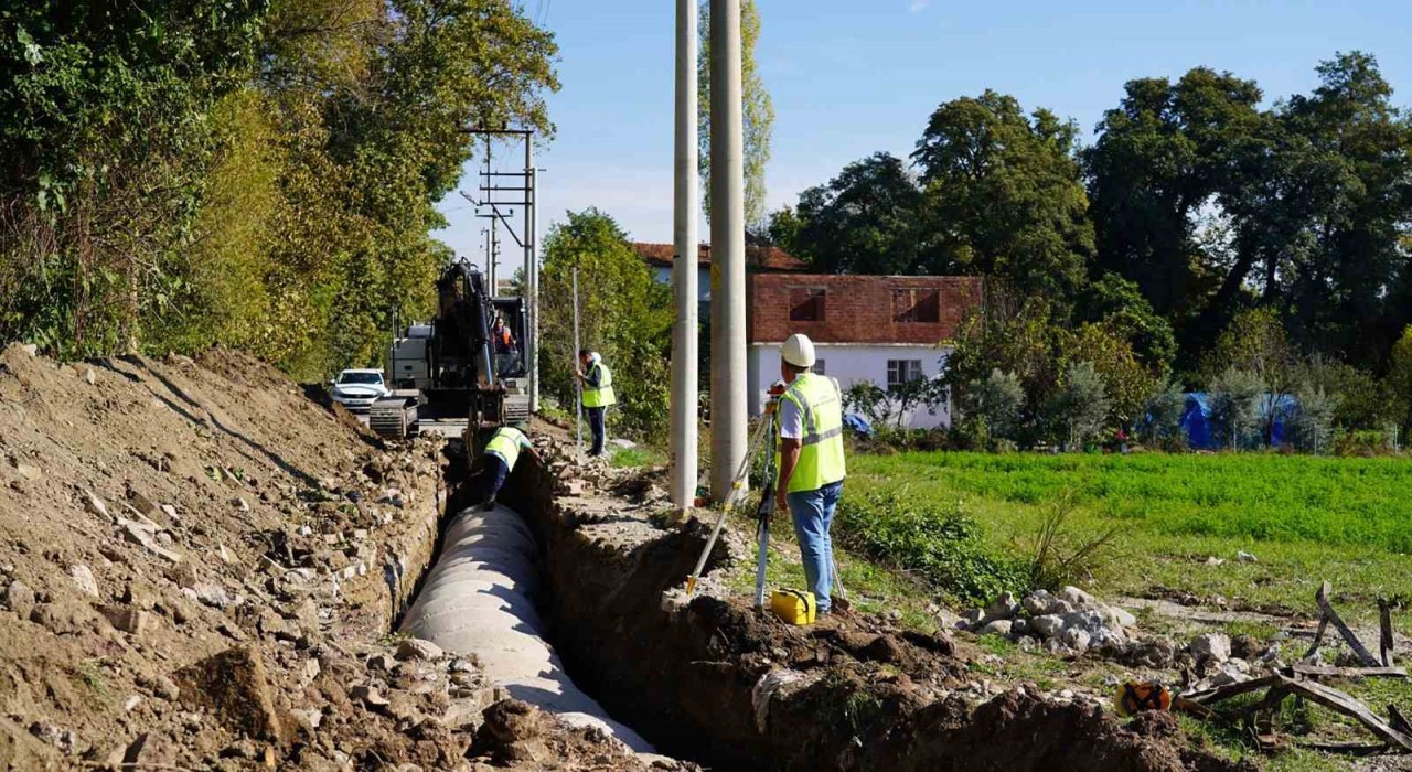 MUSKİ, Köyceğiz Zeytinalanında yağmur suyu taşkınlarının önüne geçiyor